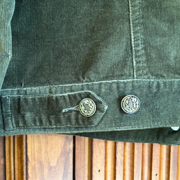 Willi Smith Olive Green Women Corduroy Jacket, Size M - Picture 10 of 16